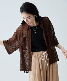 ANY レースハーフスリーブシャツ