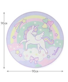 Mother garden マザーガーデン ユニコーン ラグマット 円形 90cm