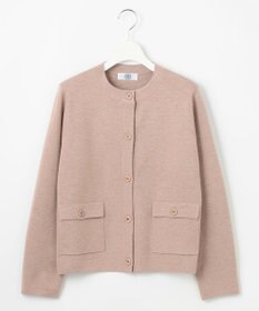 J.PRESS LADIES L 【WEB限定・洗える】WORSTED WOOL クルーネック カーディガン