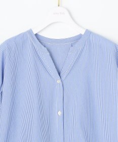 ANY SIS S シルケットストライプ スキッパー カットソー