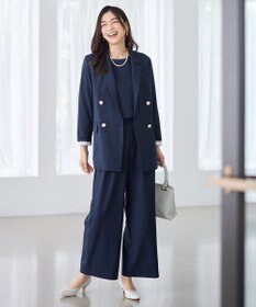 ANY L イージーケアライトストレッチダブルテーラードジャケット