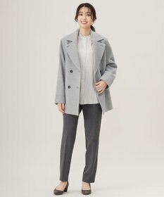 J.PRESS LADIES L Jackal 140sソフトメルトン Pコート