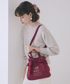 Maison de FLEUR クリアダブルリボン2Wayトート