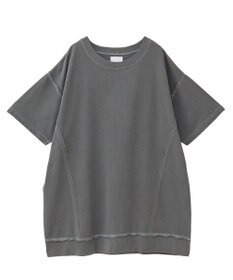 Green Parks ピグメント裏毛切りっぱなしチュニック