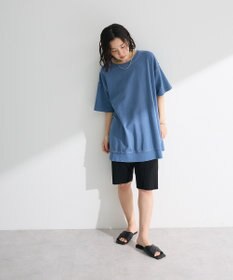 Green Parks ピグメント裏毛切りっぱなしチュニック