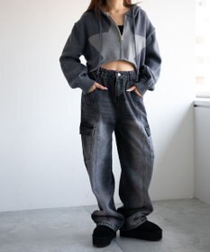 WEGO ヴィンテージウォッシュカーゴデニム