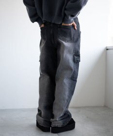 WEGO ヴィンテージウォッシュカーゴデニム