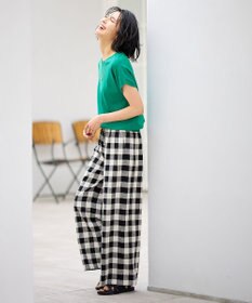 ANY L ハーフスリーブニット