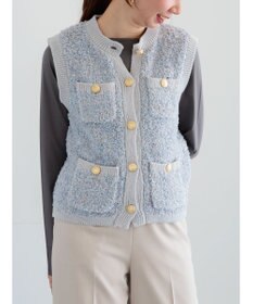 Te chichi ツイードニットベスト