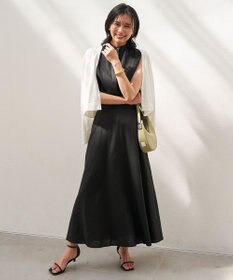 UNFILO リネンレーヨン ノースリーブブラウス