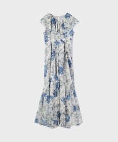 GRACE CONTINENTAL フラワープリントフリルワンピース