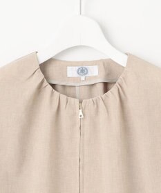 J.PRESS LADIES S 【洗える・接触冷感・防シワ・吸水速乾】BREEZE COOL  ノーカラー ブルゾン