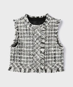 GRACE CONTINENTAL コンパクトツイードベスト