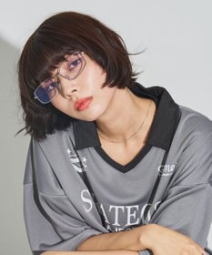 WEGO メタルフレームスクエアアイウェア