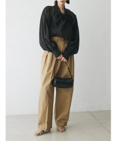 Green Parks AnriettMusee シアーボウタイブラウス