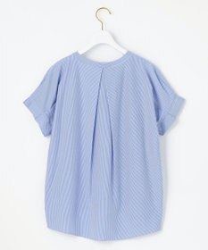 ANY SIS S シルケットストライプ スキッパー カットソー