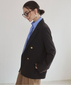 WEGO 【ANGIE VINTAGE/S/Mサイズ展開 / オケージョン対応 / セレモニー対応】ゴールドボタン テーラードジャケット / 金ボタン ダブル ブレザー