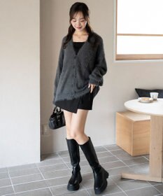 WEGO 【25年秋冬新作/WEB限定】別注USPOLOシャギーニットカーデ