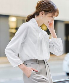 Tiaclasse 【新色追加・洗える】リボンタイブラウス