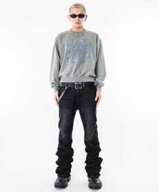 WEGO 【ユニセックス着用ITEM】ブリーチハトメロゴプルオーバー