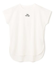 UNFILO BEAUTY FORM ロゴ刺繍フレンチスリーブTシャツ