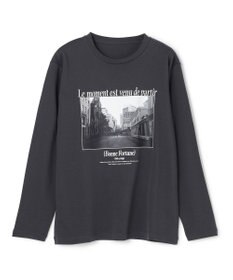 UNFILO コットンスムース グラフィック ロンＴ