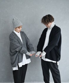 AND WOOL 〈上質な素材と手仕事から生まれた優しいニット〉メリノウール・ケーブル編みスヌード