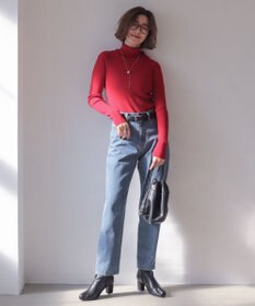 WEGO 【2025年秋冬新作】リブタートルニット