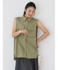 AMERICAN HOLIC ノースリーブＷポケットシャツ