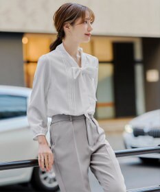 Tiaclasse 【新色追加・洗える】リボンタイブラウス