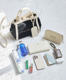 style code 【MERCURYDUO/マーキュリーデュオ】カードケース付 軽量キャンバスロゴ 2WAYトートバッグ