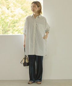 AMERICAN HOLIC イージーケアオーバーチュニックシャツ