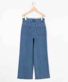 組曲 L ライトデニム セミワイドパンツ