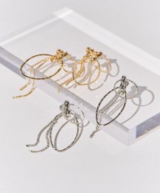 AMERICAN HOLIC ダブルリングチェーンイヤリング