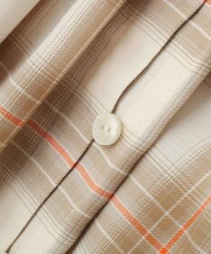 Green Parks 【しゃれシャツ】イージーケアＶネックチェックブラウス