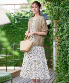 Tiaclasse 【洗える】楊柳バックフリルブルゾン