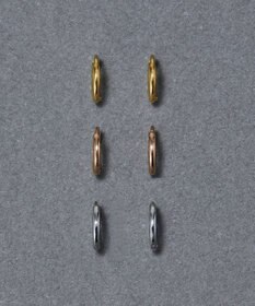 Phoebe 〈シリーズ累計販売10000点突破！〉〈金属アレルギー対応〉ミニフープピアス/サージカルステンレス　シルバー