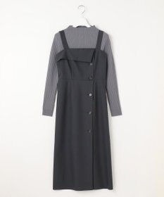 Feroux 【古畑星夏さん着用・セットアイテム】刺繍ポイント ニット × ジャンパー スカート