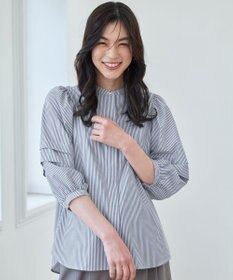 ANY 【接触冷感/UVカット/抗菌防臭/速乾】エニィファンクションタックスリーブブラウス