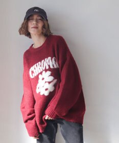 WEGO 【ユニセックス着用ITEM/MLサイズ展開/25年秋冬新作】ファジーグラフィックプルオーバー