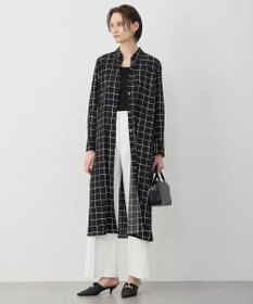 ICB L 【30th ANNIVERSARY】 ウィンドウペンプリント シャツワンピース