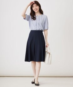 ANY SIS S 【洗える】フロントタックバイカラー ブラウス