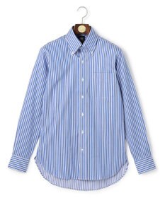 J.PRESS MEN 【PREMIUM PLEATS / 形態安定】スーピマコットンパナマストライプ シャツ / B.D.