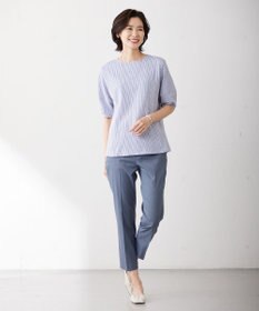 J.PRESS LADIES L 【WEB限定カラーあり・抗菌消臭・吸水速乾】サッカージャージー ボリュームスリーブ カットソー