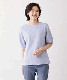 J.PRESS LADIES L 【WEB限定カラーあり・抗菌消臭・吸水速乾】サッカージャージー ボリュームスリーブ カットソー