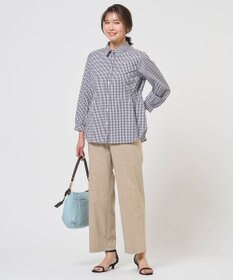 J.PRESS LADIES S 【WEB限定カラーあり】コンパクトエステネージュ シャーリング ブラウス