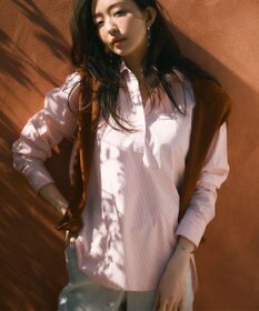 23区 【Oggi4月号掲載/洗える】CANCLINI スキッパー シャツ