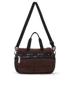 LeSportsac PUFFY MINI DUFFEL/ダークチョコレートシェルパ