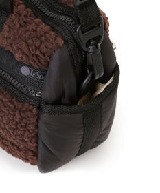 LeSportsac PUFFY MINI DUFFEL/ダークチョコレートシェルパ