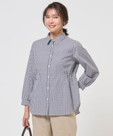 J.PRESS LADIES S 【WEB限定カラーあり】コンパクトエステネージュ シャーリング ブラウス